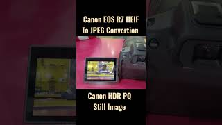 Canon EOS R7 HEIF to JPEG File Conversion #canon #mirrorless #nikon #sony #lumix #jpeg #raw #image