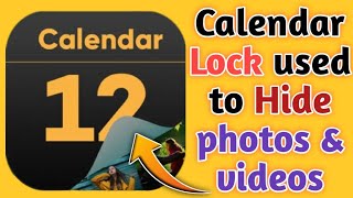 Calendar Lock - Photo Vault - Calendar Lock used to Hide photos & videos 2023 screenshot 1