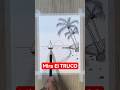 Como Dibujar un Paisaje Atardecer Sencillo