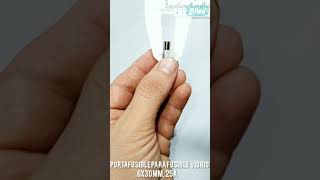 Portafusible Para Fusible Vidrio 6x30mm, 25a
