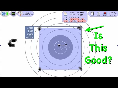 Easy box target scope test on Shotmarker