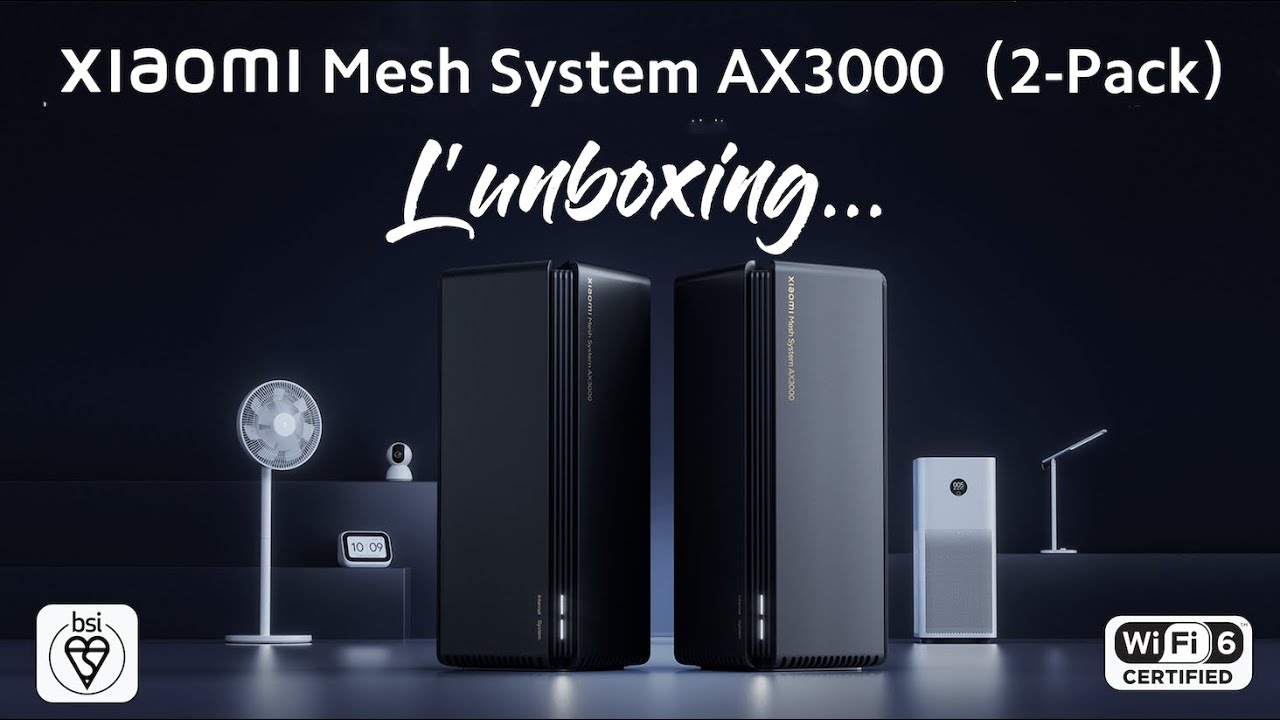 Xiaomi Mesh System AX3000 Wi-FI 6 (Pack de 2) 