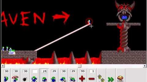 Lemmings DHTML [Taxing-Level3] way to conquer