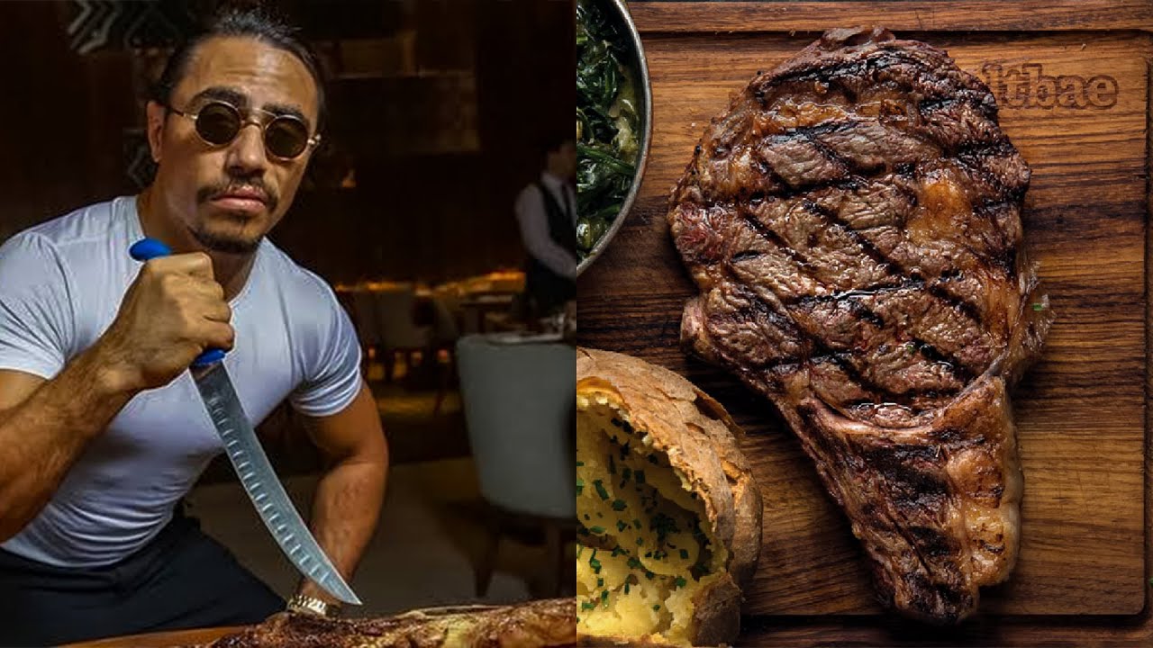 Salt Bae Cutting The Beast Steak In Nusret Steakhouse!