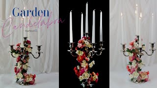 Easy Garden Candelabra Wedding Centerpiece! | Weddings on a Budget | DIY Tutorial