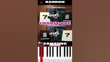 Choose one : Samsung vs Random Skibidi Toilet Animation (@kimchadanime) - Octave Piano Tutorial