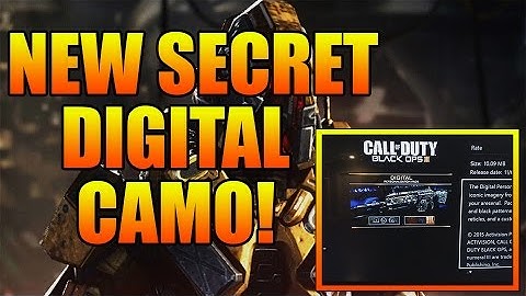 Black Ops 3 - NEW SECRET "DIGITAL MYSTERY CAMO!" - BO3 Secret Rare Camo