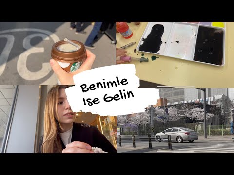 Güney Kore’de Günlük Yaşam| Benimle Birlikte İşe Gelin👩‍🏫-Mina ile Eşim İş Çıkışına Geldi❤️