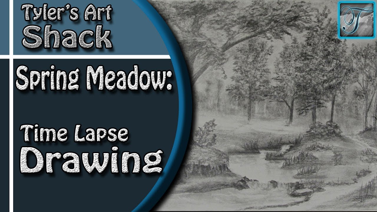 Spring Meadow Time Lapse Drawing