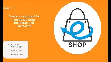 Web Project Task 07 |Develop a carousel for homepage using Bootstrap and JavaScript
