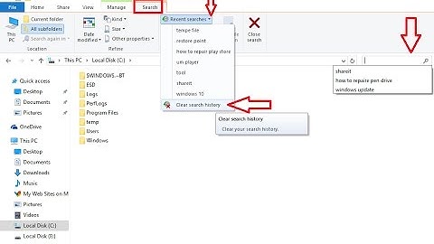 How to Delete Windows Explorer Search History (Windows 10/8.1)