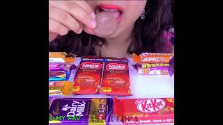 ASMR EATING CHOCOLATE CADBURY SILK | DAIRY MILK | OREO | MUKBANG | NO TALKING #Shorts #YTShorts