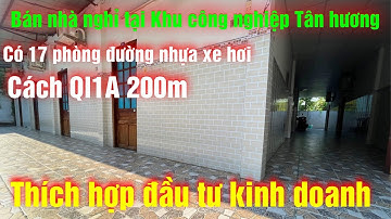 Bán Nhà Nghỉ Giá Rẻ, Đường Ô Tô, 17 Phòng, Gần Khu Công Nghiệp Tân Hương Giá Rẻ Tại Tiền Giang