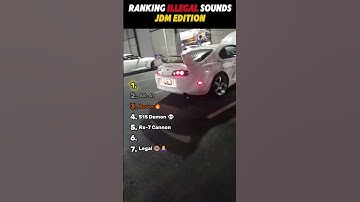 Top 7 Illegal JDM Sounds 🔥🚀