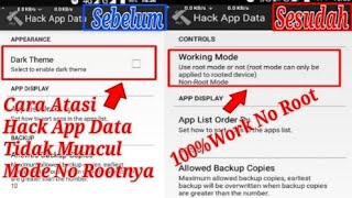 Cara Mengatasi Aplikasi Hack App Data Tidak Muncul Mode No Rootnya | 100% Work No Root