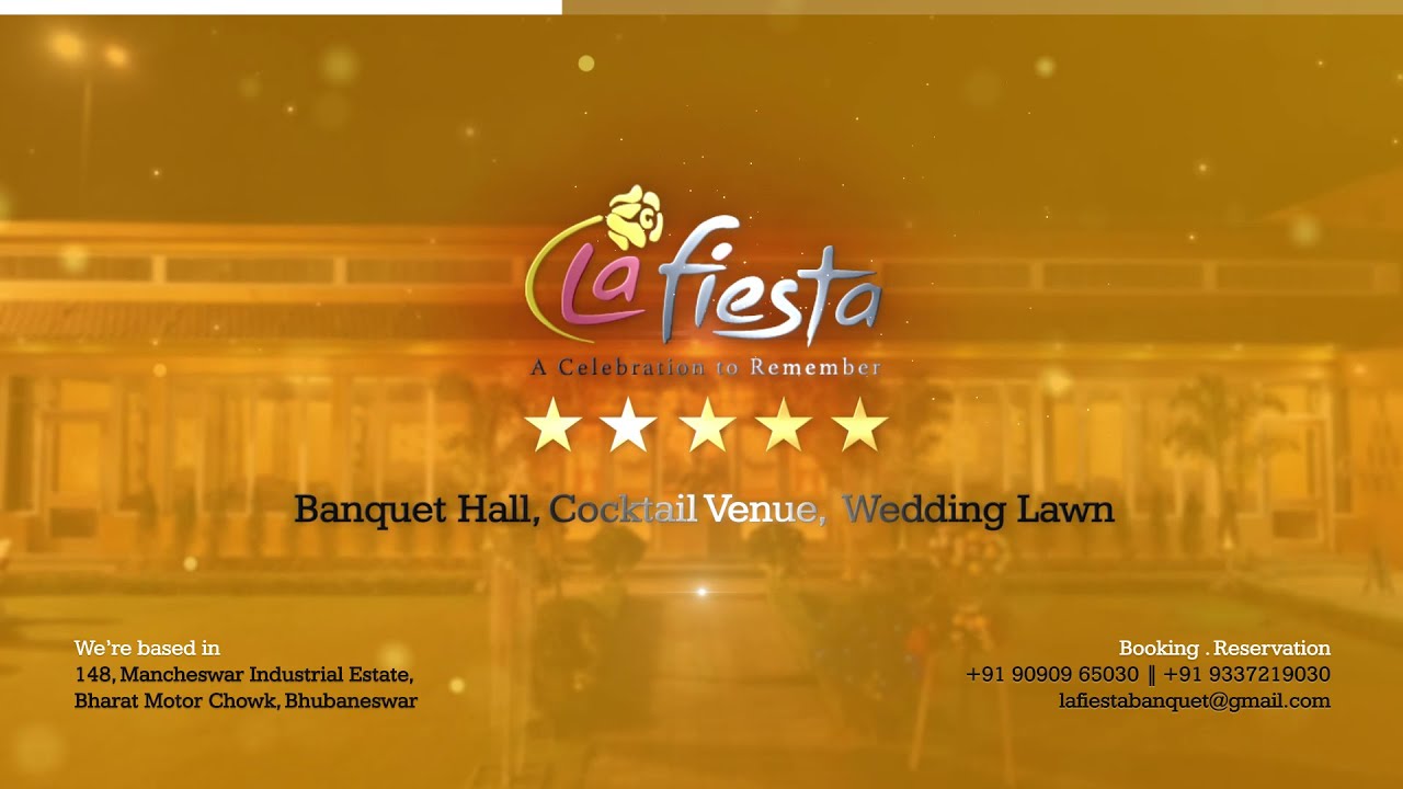 La Fiesta || Banquet Hall || Cocktail venue || Wedding Lawn