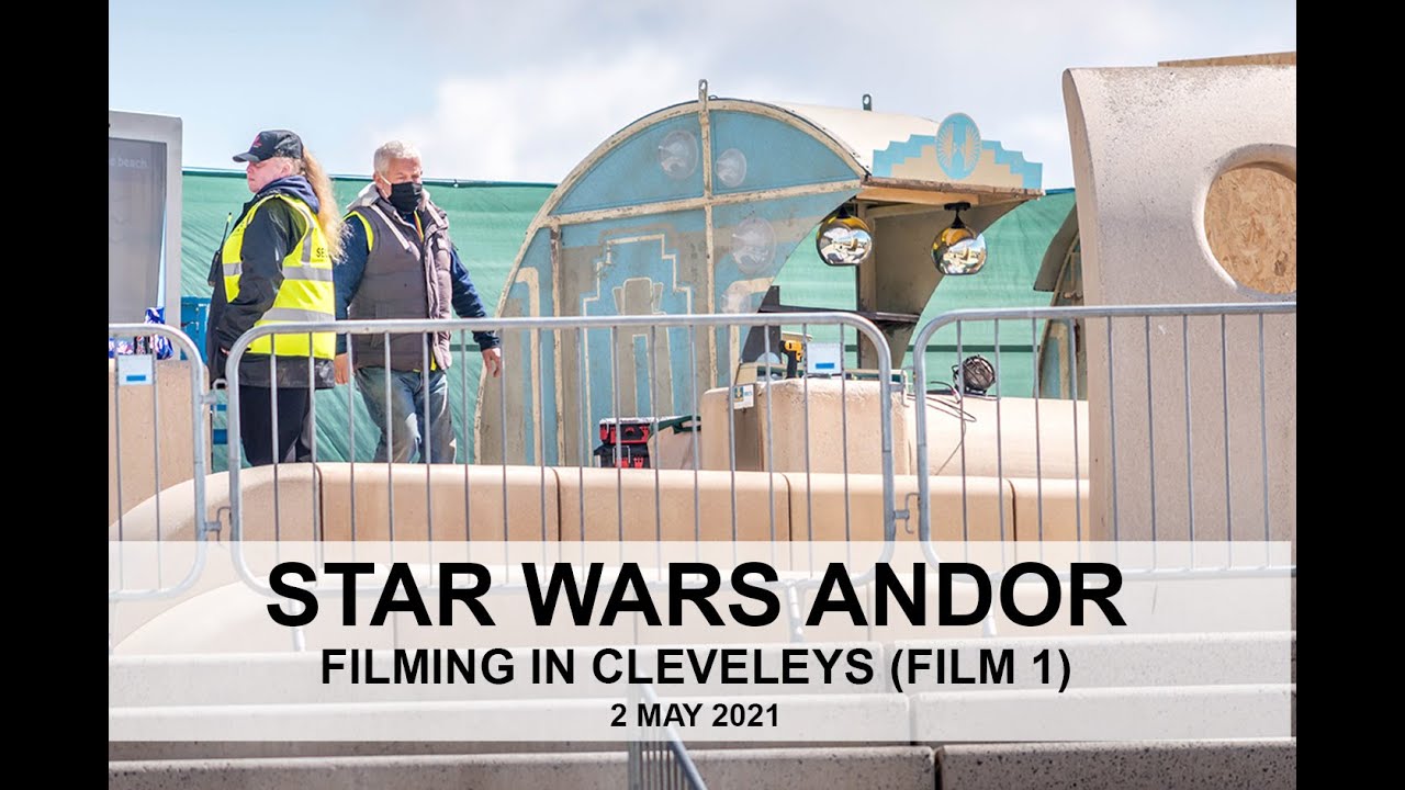 Star Wars film crew in Cleveleys, Lancashire (Film 1)