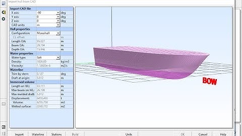 NavCad Premium - Importing planing hull CAD files