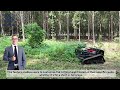 High quality remote control lawn mower remote control rubber crawler lawn mower test real shot video