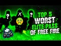 FREEFIRE TOP 5 MOST WORST ELITE PASS 😱🔥-SAMSUNG A3,A5,A6,A7,J2,J5,J7,S5,S6,S7,S9,A10,A20,A30,A50,FF.