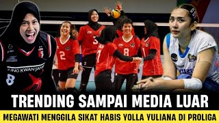 DEBUT PANAS !! Megawati Hangestri Sikat Habis Yolla Yuliana di Proliga