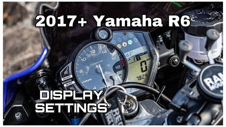 2017+ Yamaha R6 Display Settings