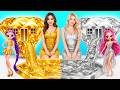 K-Pop Demon Hunters: We Build Amazing GOLD Vs SILVER Doll House For Huntrix! Crafting DIYs For Dolls