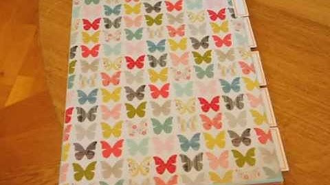 How to make pretty binder dividers