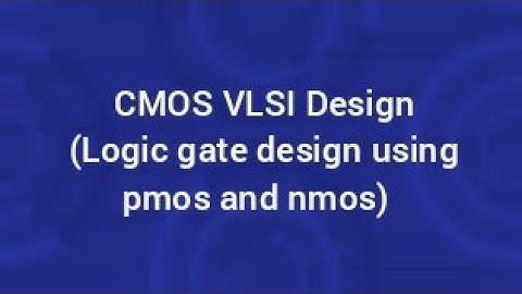 Logic gates using PMOS &NMOS|CMOS VLSI DESIGN |trb, tancet, gate ECE preparation |@ecetutor5041