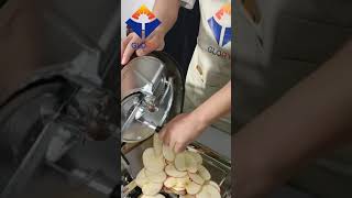 Commercial vegetable onion garlic apple lemon potato chips slicer machine