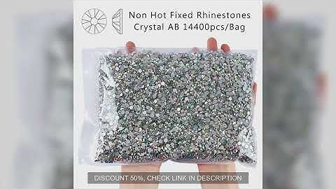 Wholesale 14400PCS/Bag Crystal AB Glitter Non Hotfix Rhinestones Nails Charms Diamond Accessories fo