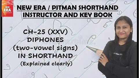 Diphones in shorthand (L-25) (Introduction - very clearly explained) (Pitman Shorthand video-165)