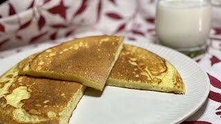 Easy Pancakes | فطيرة البيض والحليب | فطور رائع وسريع بمكونات موجوده في كل بيت | Egg & Milk Pancakes