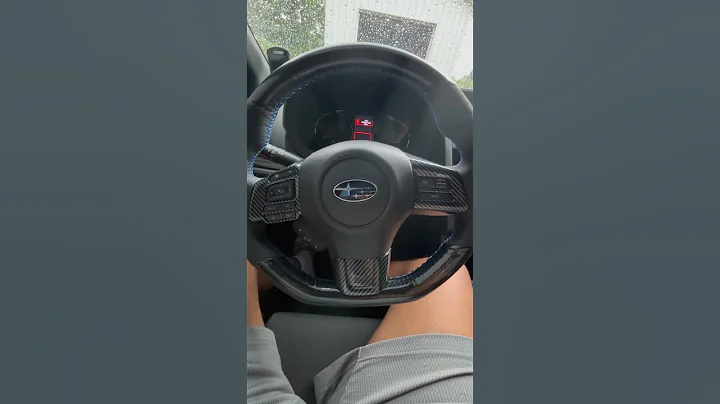 2018 WRX carbon fiber steering wheel overlay #ebay parts fun