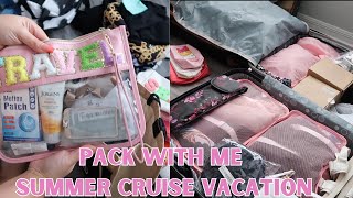 PACK WITH ME |  CRUISE VACATION | TRAVELING WITH KIDS | PACKING FOR A FAMILY | HOW TO STAY ORGANIZED