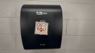 Pro Link Elite Automatic Towel Dispenser At The Great Wolf Lodge Water Park Grand Mound Washington