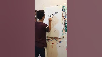 The most satisfying sufi whirling dervish painting video you will see #shorts #acrylicpainting