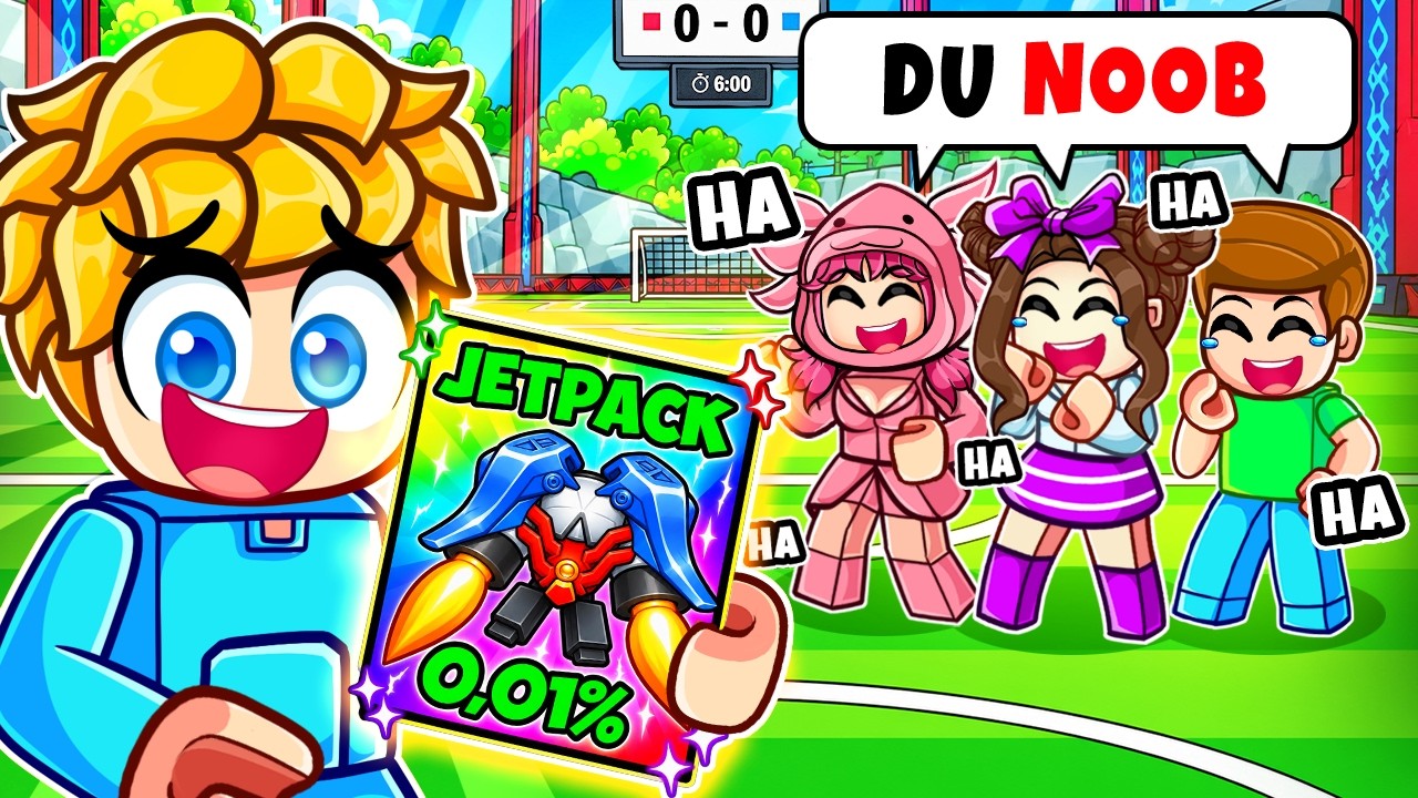 I pretended to be a NOOB and then used the 0.1% JETPACK in ILLEGAL