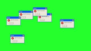 Windows error (meme) green screen.