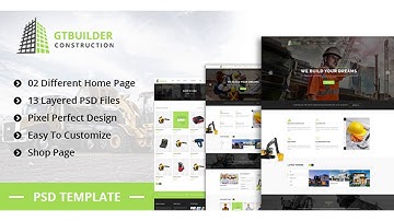 GTBUILDER | Building & Construction PSD Template | Themeforest Website Templates and Themes
