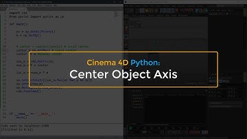 Cinema 4D Python: Center Object Axis