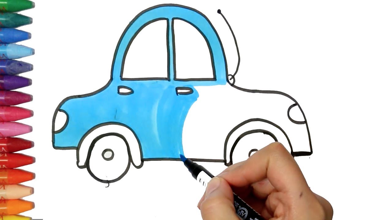 Cara Menggambar Mobil Lightning Mcqueen Untuk Anak By Cara