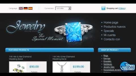 Download Jewelry OsCommerce Template by  Matrix TM osCommerce Templates
