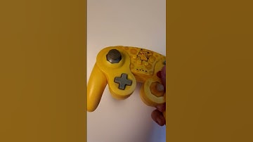 pressing the ZR button on a pikachu gamecube switch controller