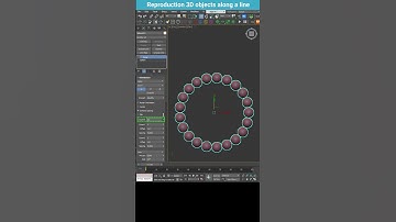 How to Duplicate Objects Along a Path in 3ds Max – Easy Array Tutorial #shorts  #3dsmax #array