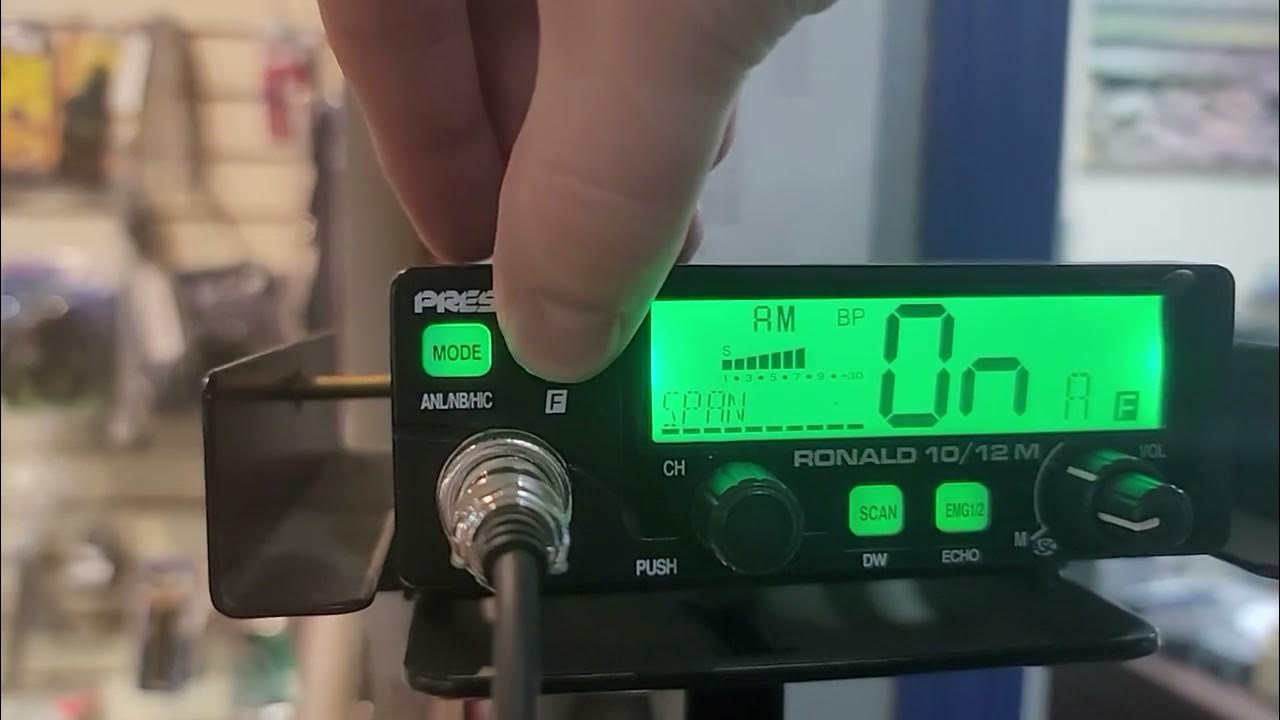 Comment reprogrammer les fréquences sur cb president ronald YouTube