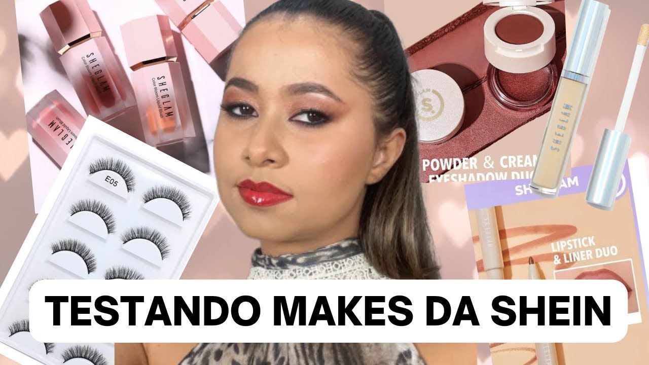 COMPREI E TESTEI AS MAQUIAGENS DA SHEIN: “Super resenha” das makes da SHEGLAM