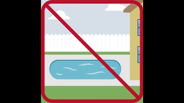 Pictograph: Install 4-sided pool fencing that is 4 feet high