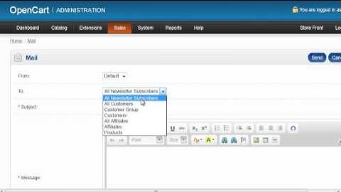 Tutorial: How to send and manage newsletters in OpenCart | LayerOnline Web Hosting