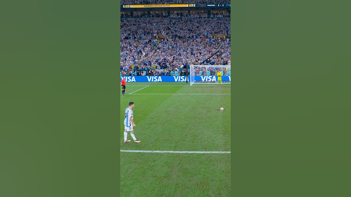 The moment when Argentina won the World Cup